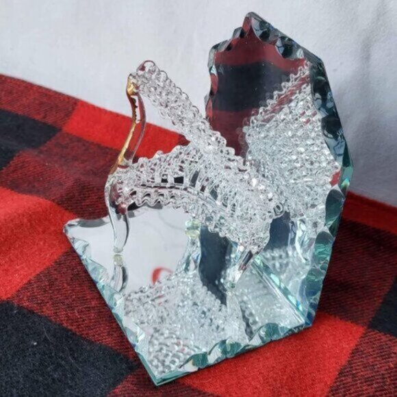 Vintage Spun Glass Mini Grand Piano Art Piece - Picture 5 of 10